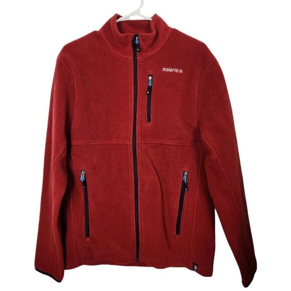 Solaris Fleece jacket red mens Size medium - Picture 1 of 5